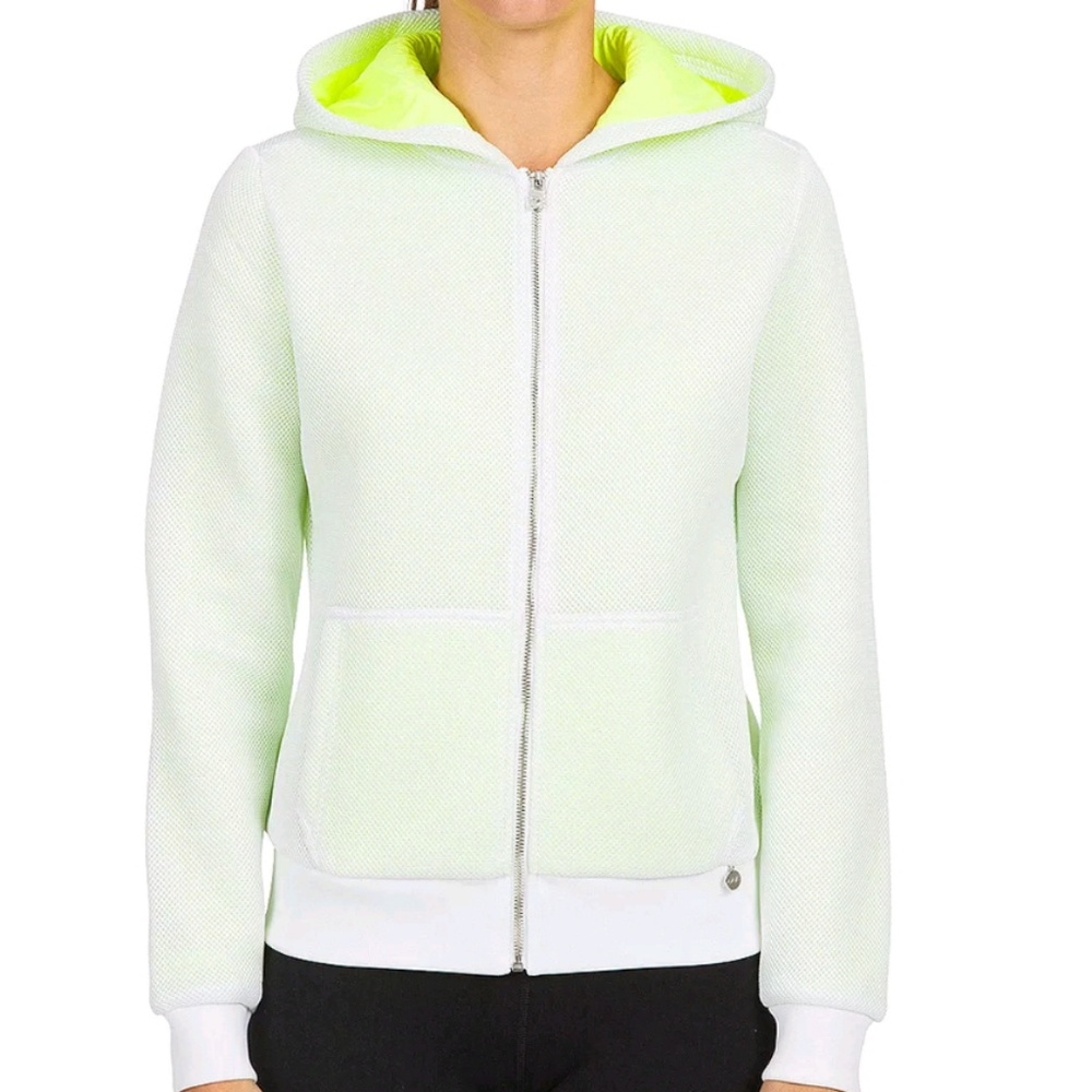 Lorna Jane Veronica Active Mesh Jacket Neon Citrus